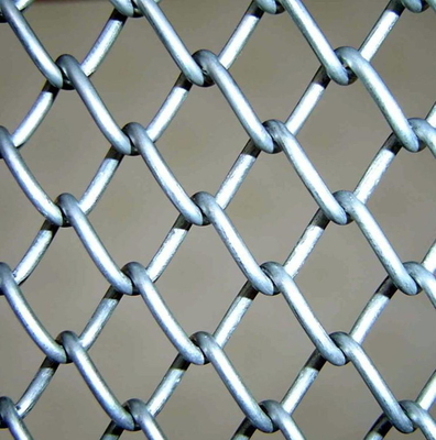 다이아몬드 구멍으로 입히는 알루미늄 산업 체인 연결 철망사 비닐