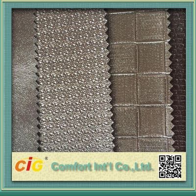 고아한 색깔에 의하여 돋을새김되는 Pvc 자동차 실내 장식품 가죽 직물 0.6 - 두꺼운 1.2mm