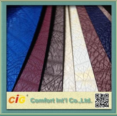 반짝임 Leatherette 직물 0.8MM PU 합성 가죽 방수 및 방연제