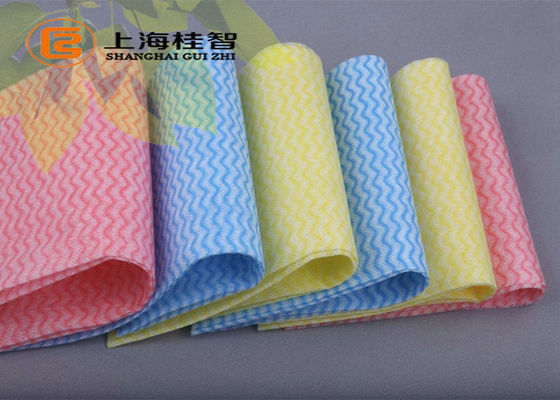 물결친 폴리에스테 spunlace 닦음 목록 비스코스 spunlace 닦음 목록 부엌 청소는 가구 청소 피복을 닦습니다